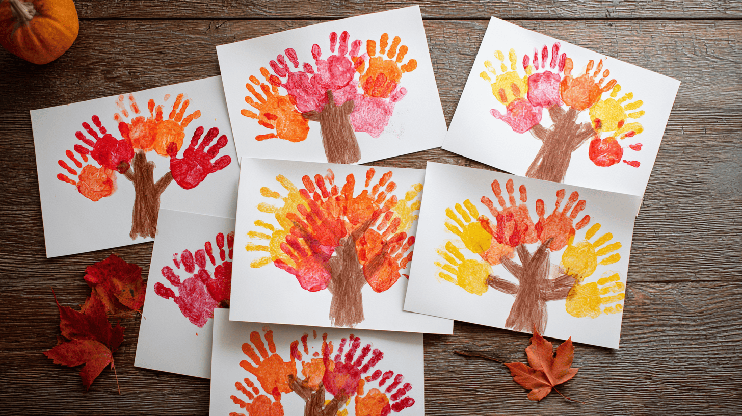 Handprint Trees Fall Craft