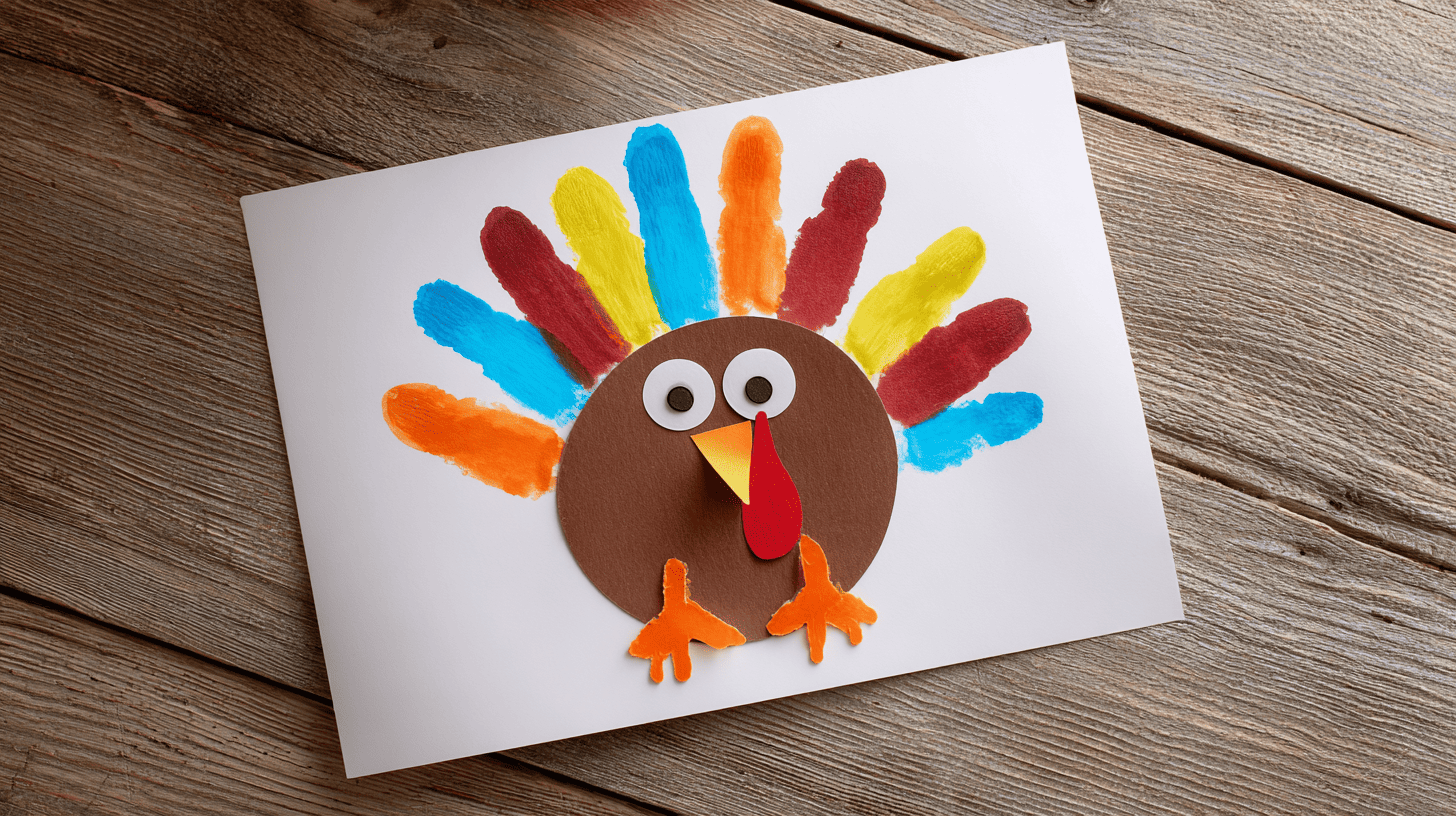 Handprint Turkey Craft For Toddlers