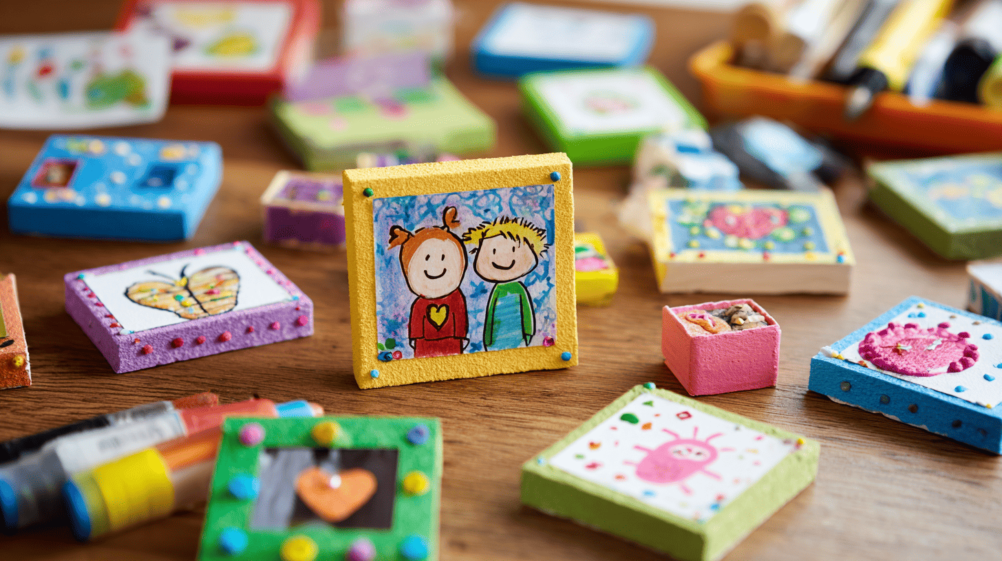 Holiday Photo Magnet Craft For Toddlers