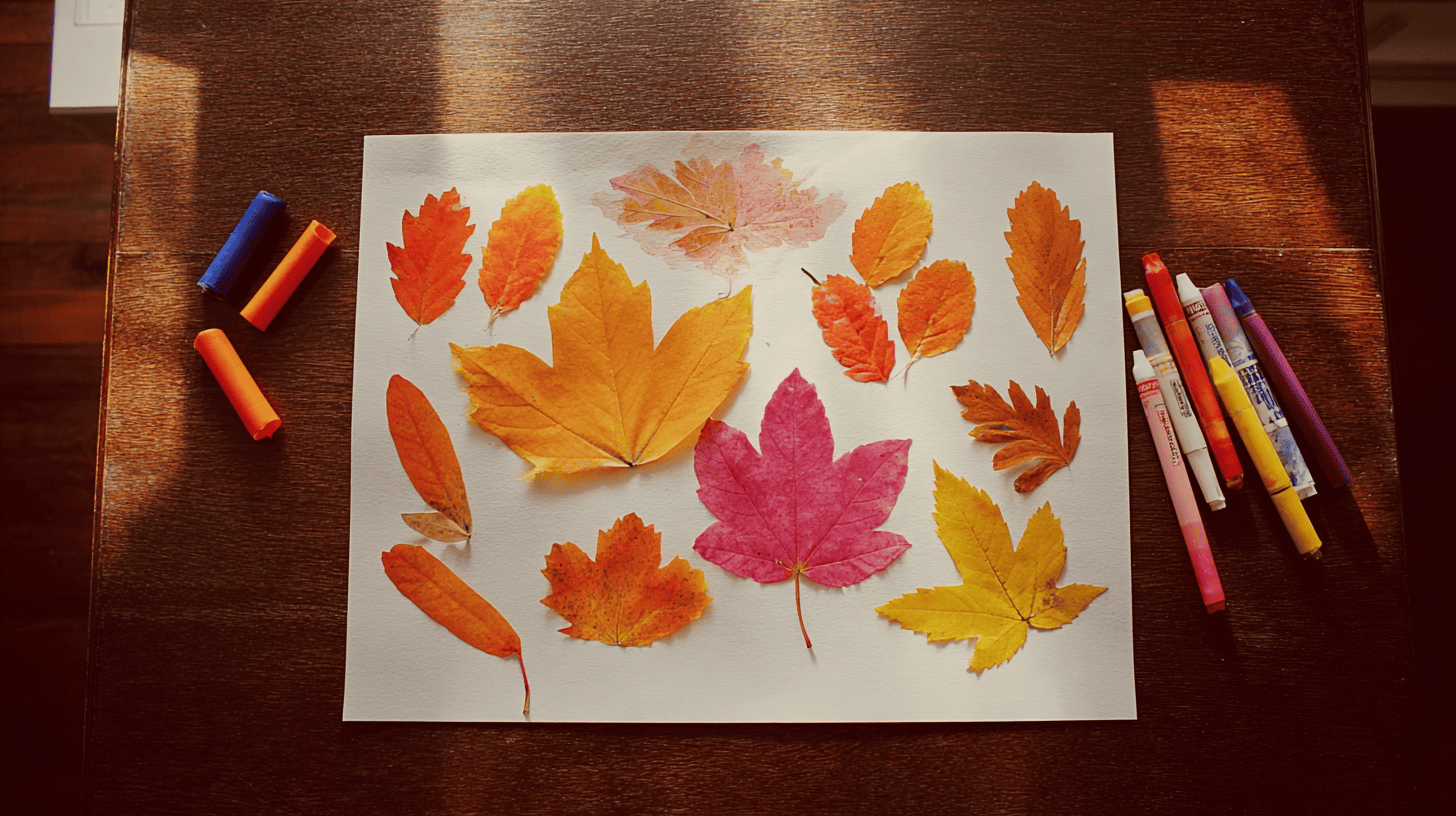 Leaf Collage Art For Toddlers