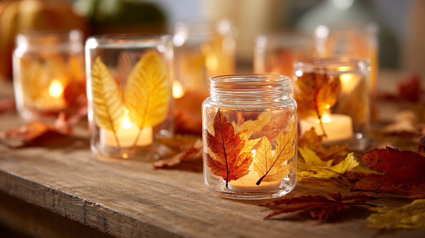 Leaf Lanterns Fall Kids Craft