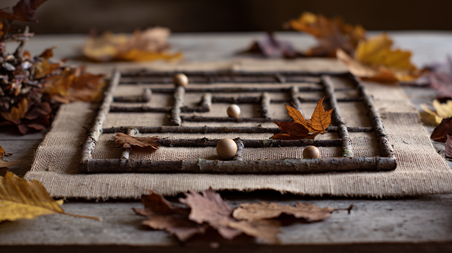 Leaf Maze Boards Nature Craft