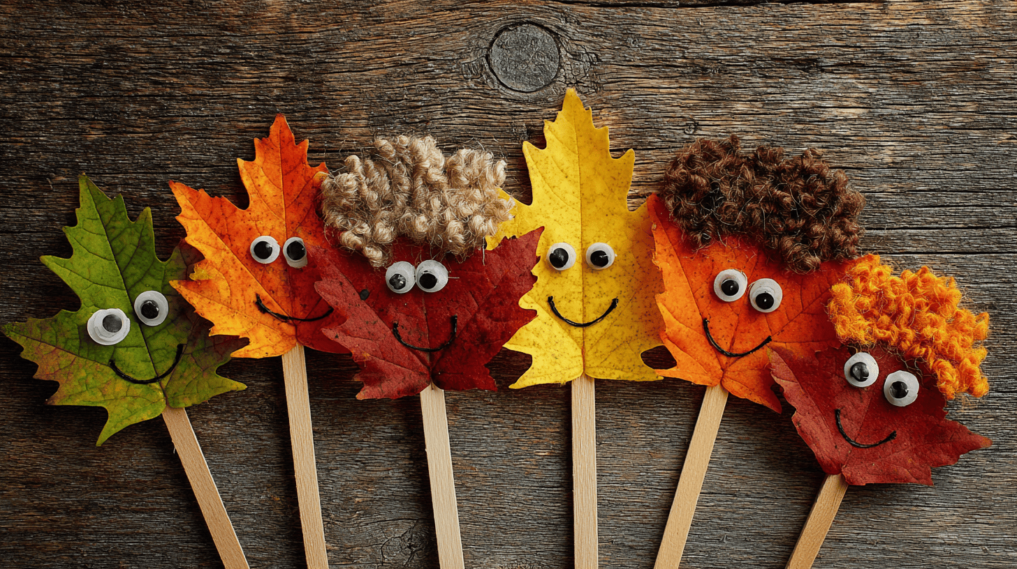 Leaf Puppets Fall Craft