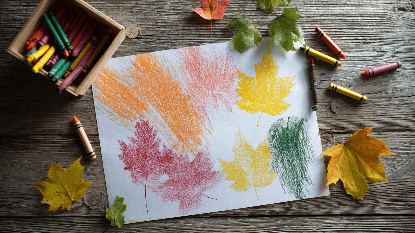 Leaf Rubbings Fall Art Project For Kids