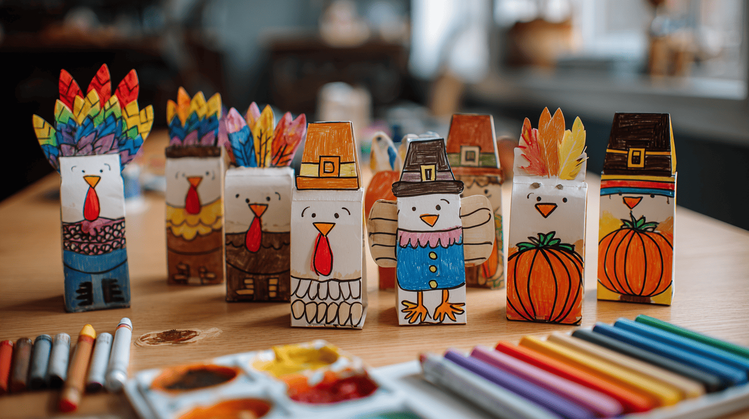 Mini Paper Bag Puppets Craft For Toddlers