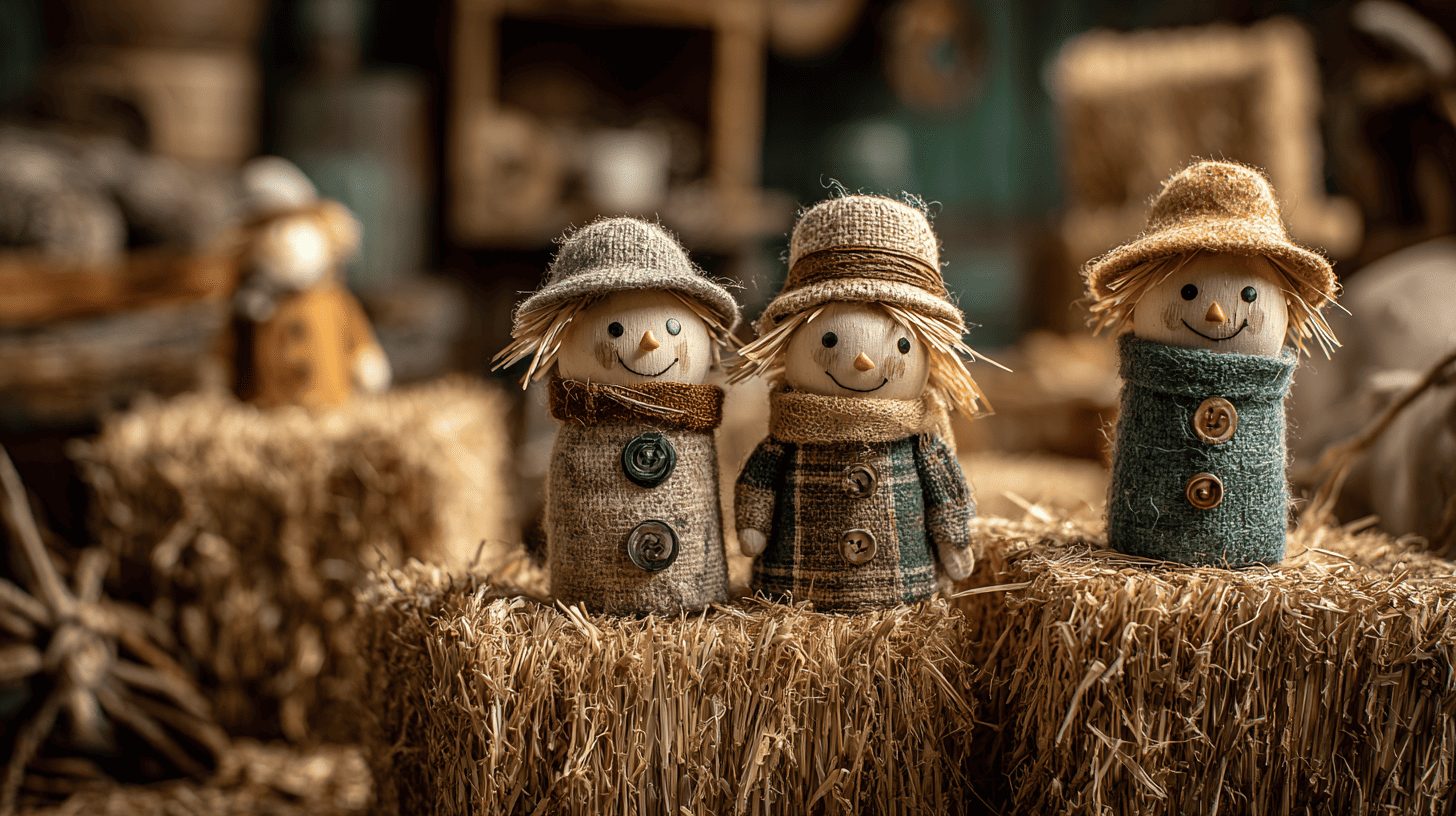 Mini Scarecrow Figurines
