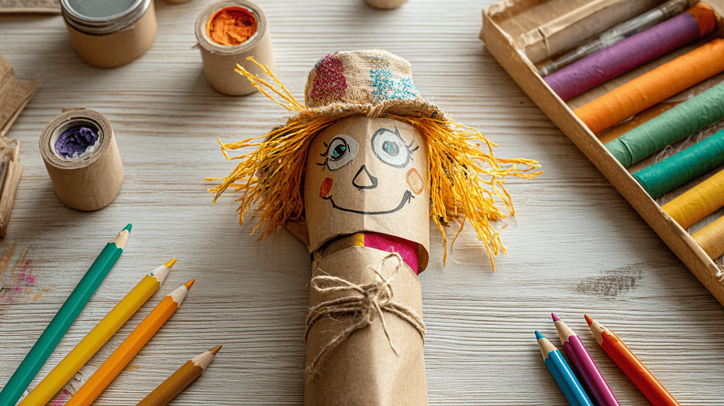 Paper Bag Scarecrow Craft For Preschoolers