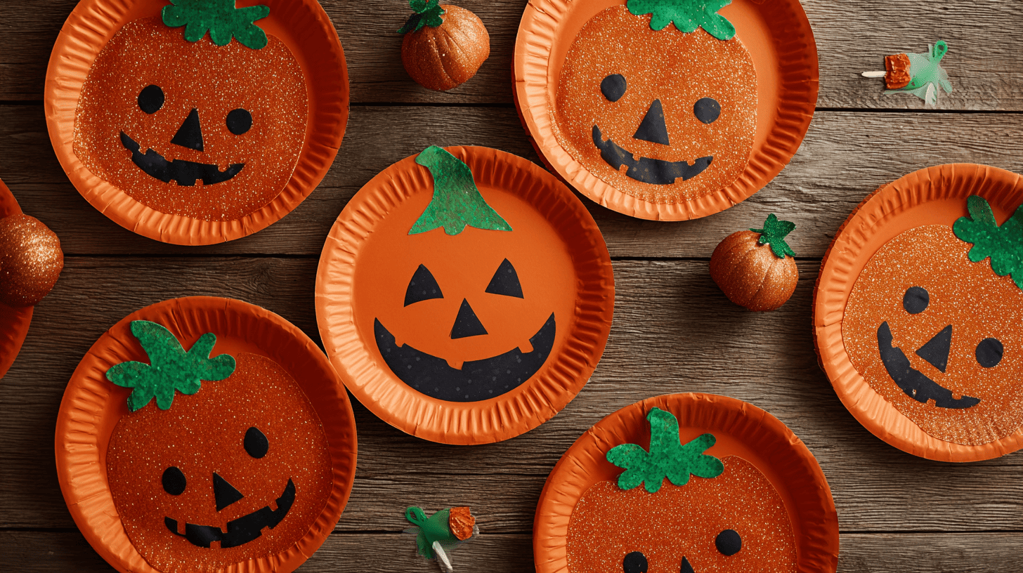 Paper Plate Pumpkins Fall Art Project For Kids