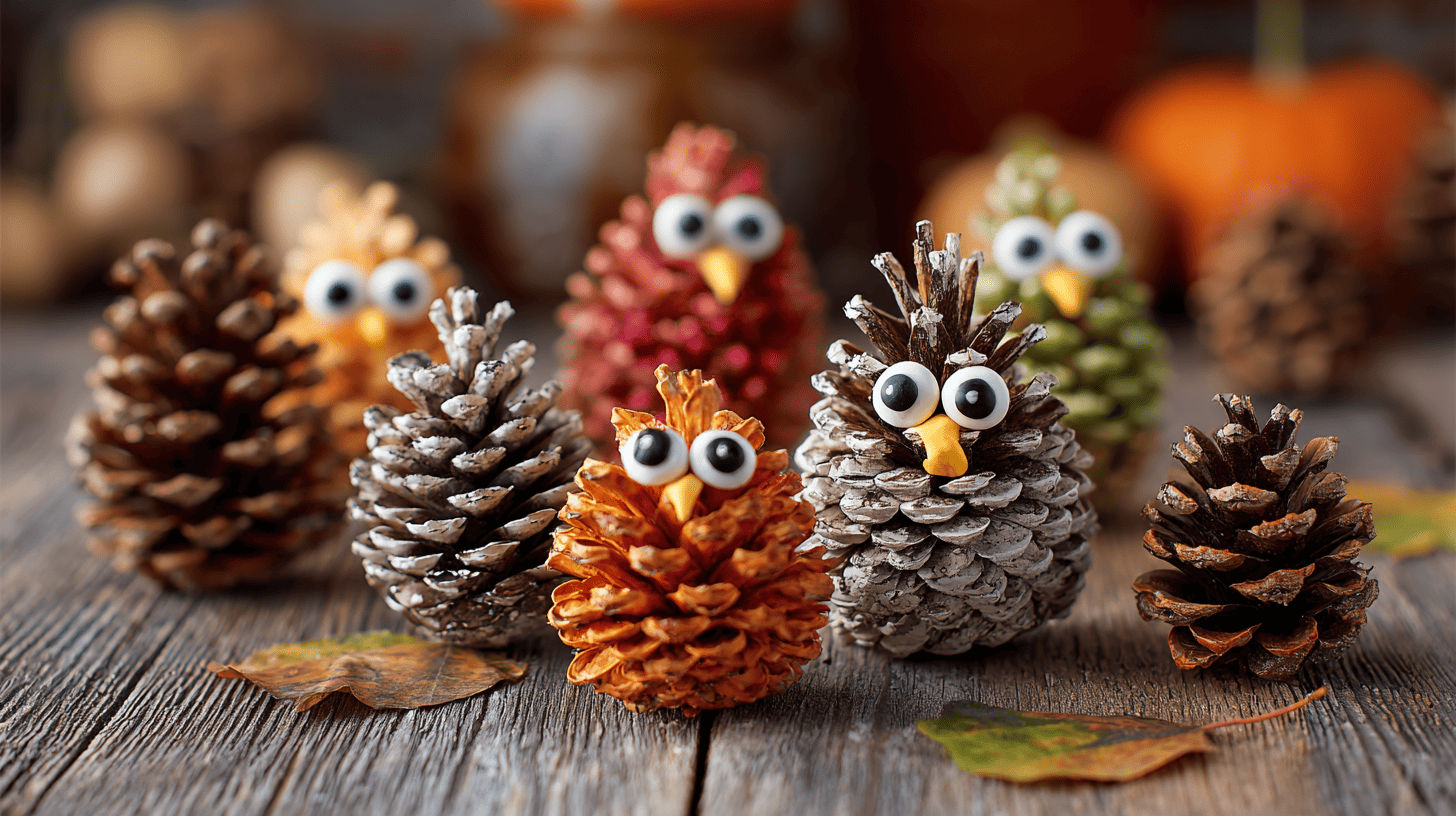 Pinecone Owls Fall Craft