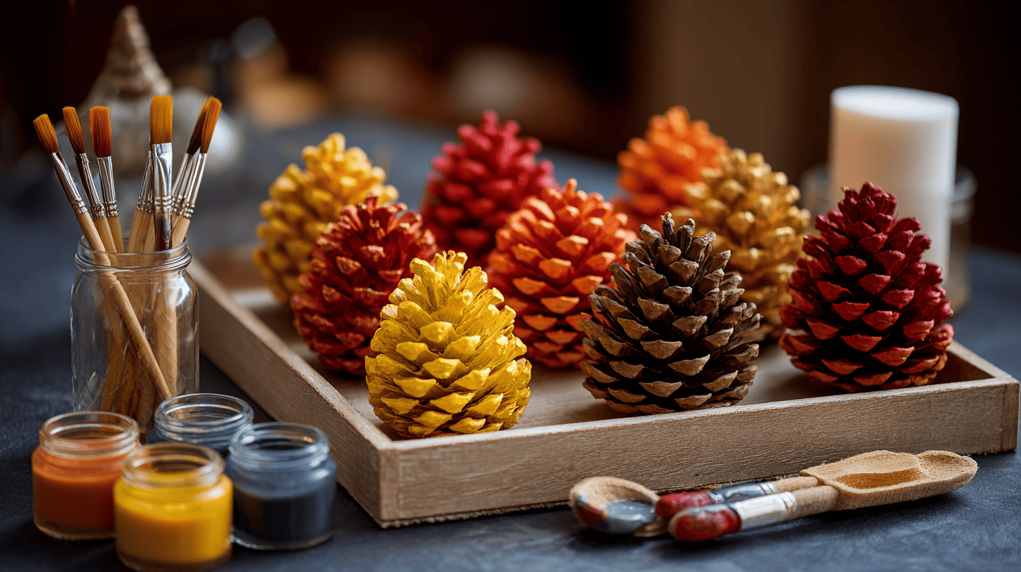 Pinecone Painting Craft For Toddlers
