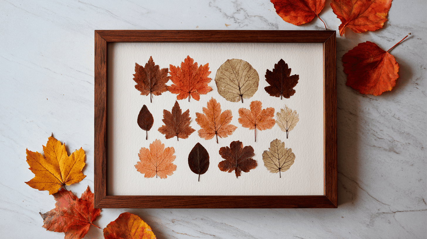 Pressed Leaf Wall Art Fall Nature Decoration