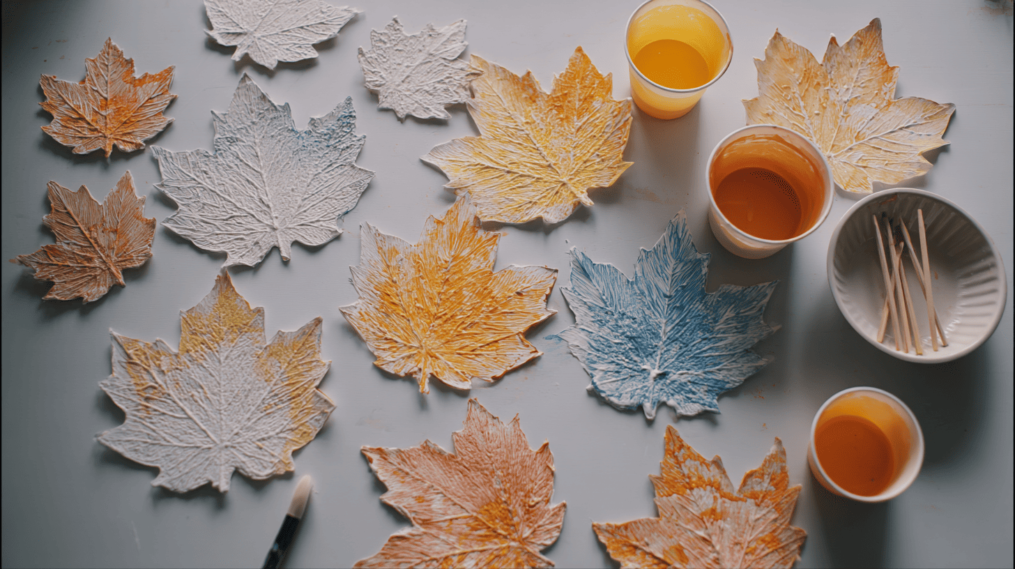 Puffy Leaf Painting Fall Craft