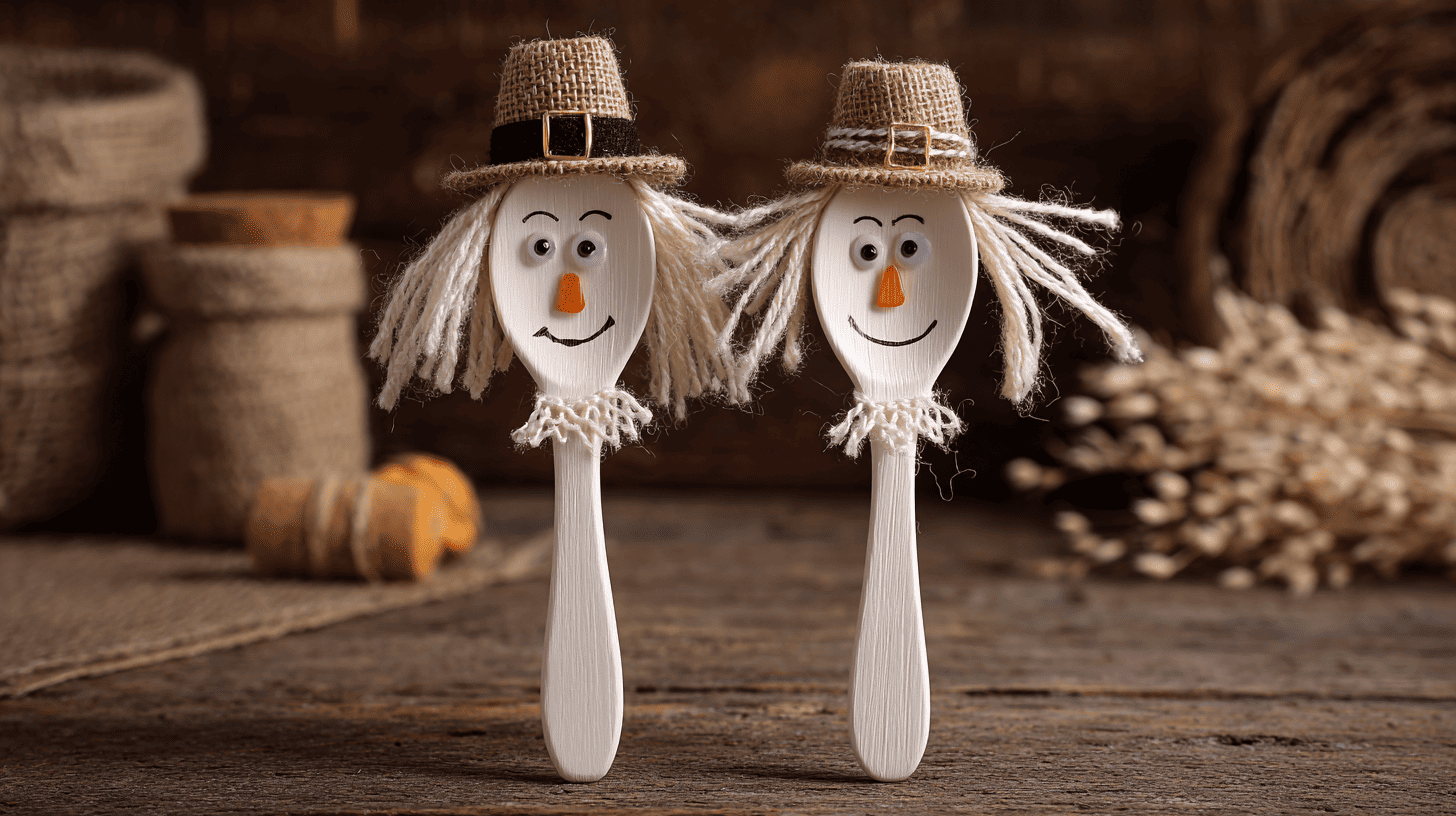 Spoon Pilgrims Thanksgiving Craft For Toddlers