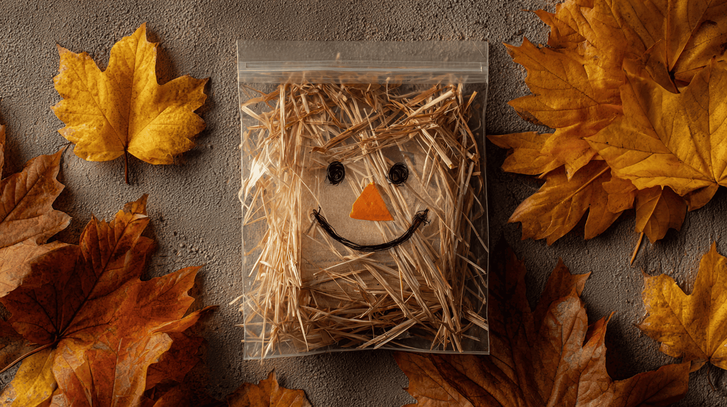 Straw Sensory Scarecrow Craft