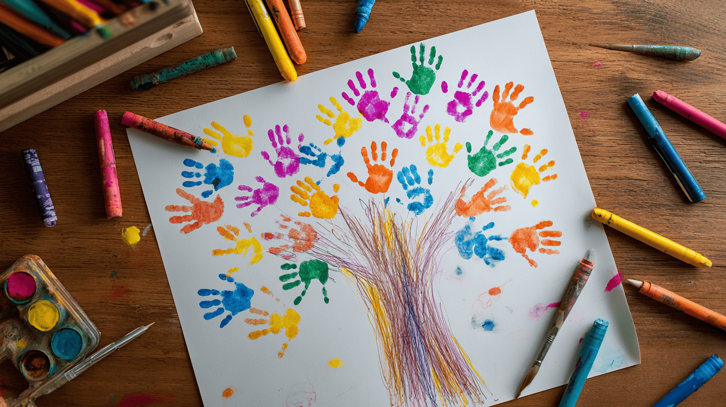 Thankful Handprint Tree Craft For Toddlers