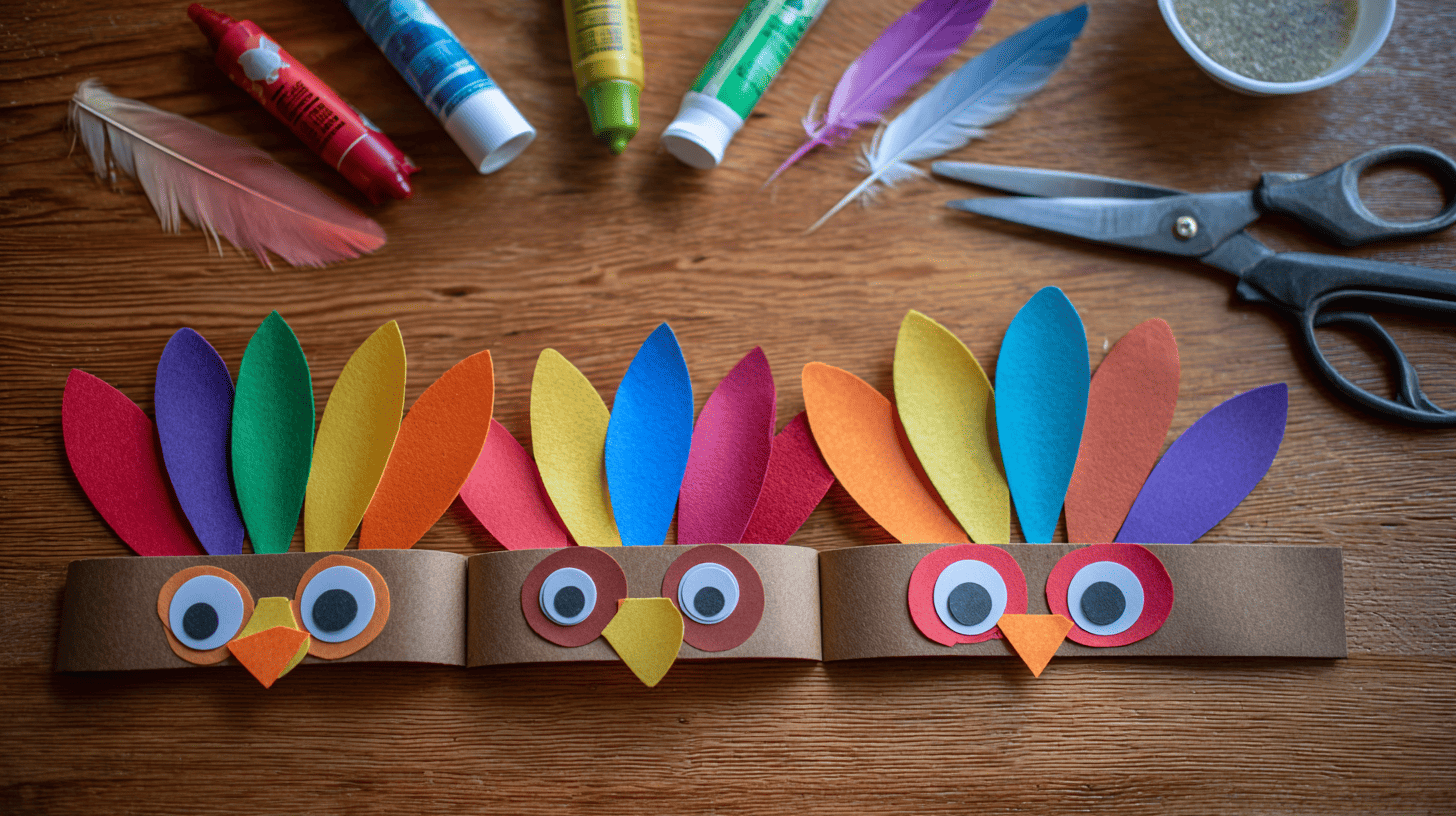 Turkey Headband Craft For Preschoolers