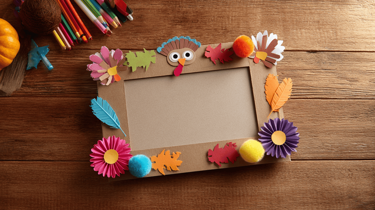 Turkey Photo Frame Craft For Toddlers