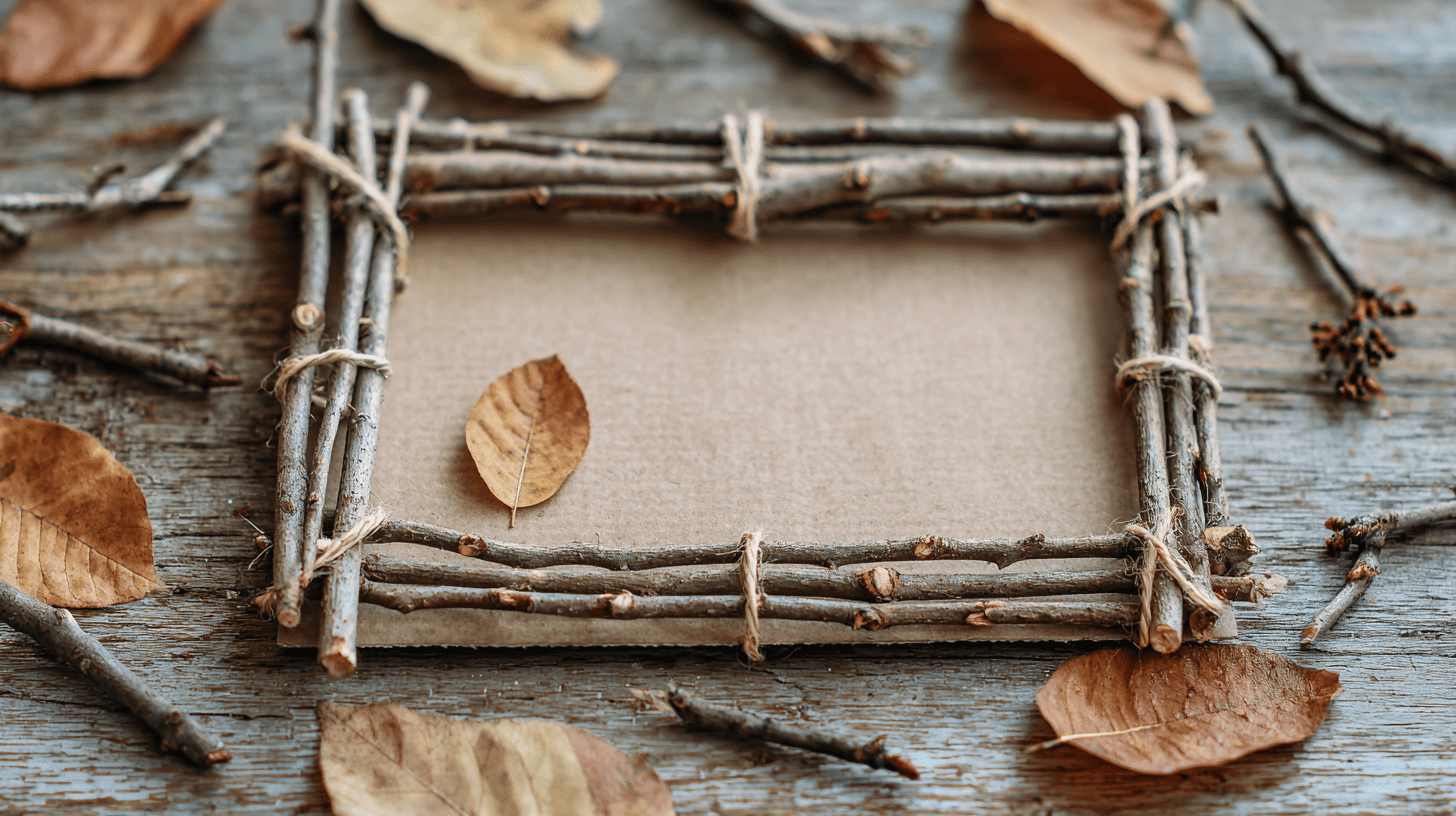 Twig Frame Art Fall Nature Craft For Kids