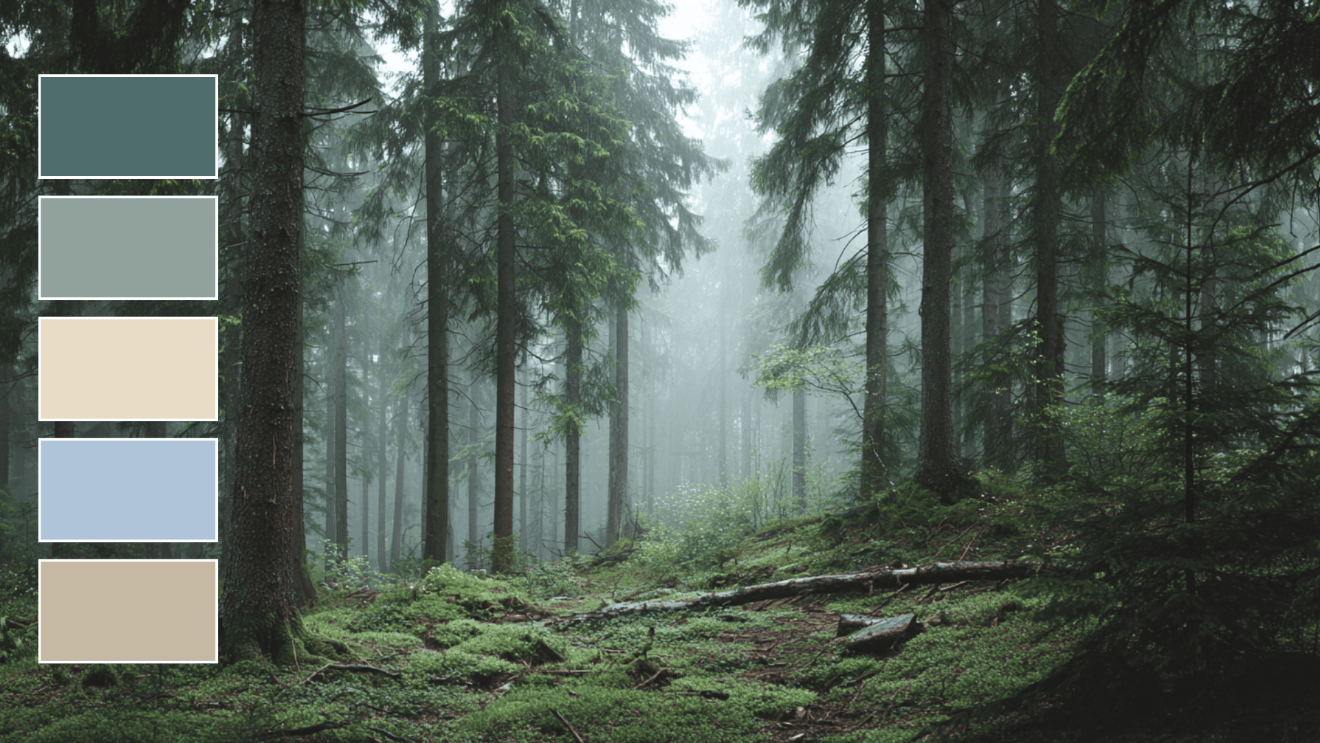 Whispering Pines fall color palette