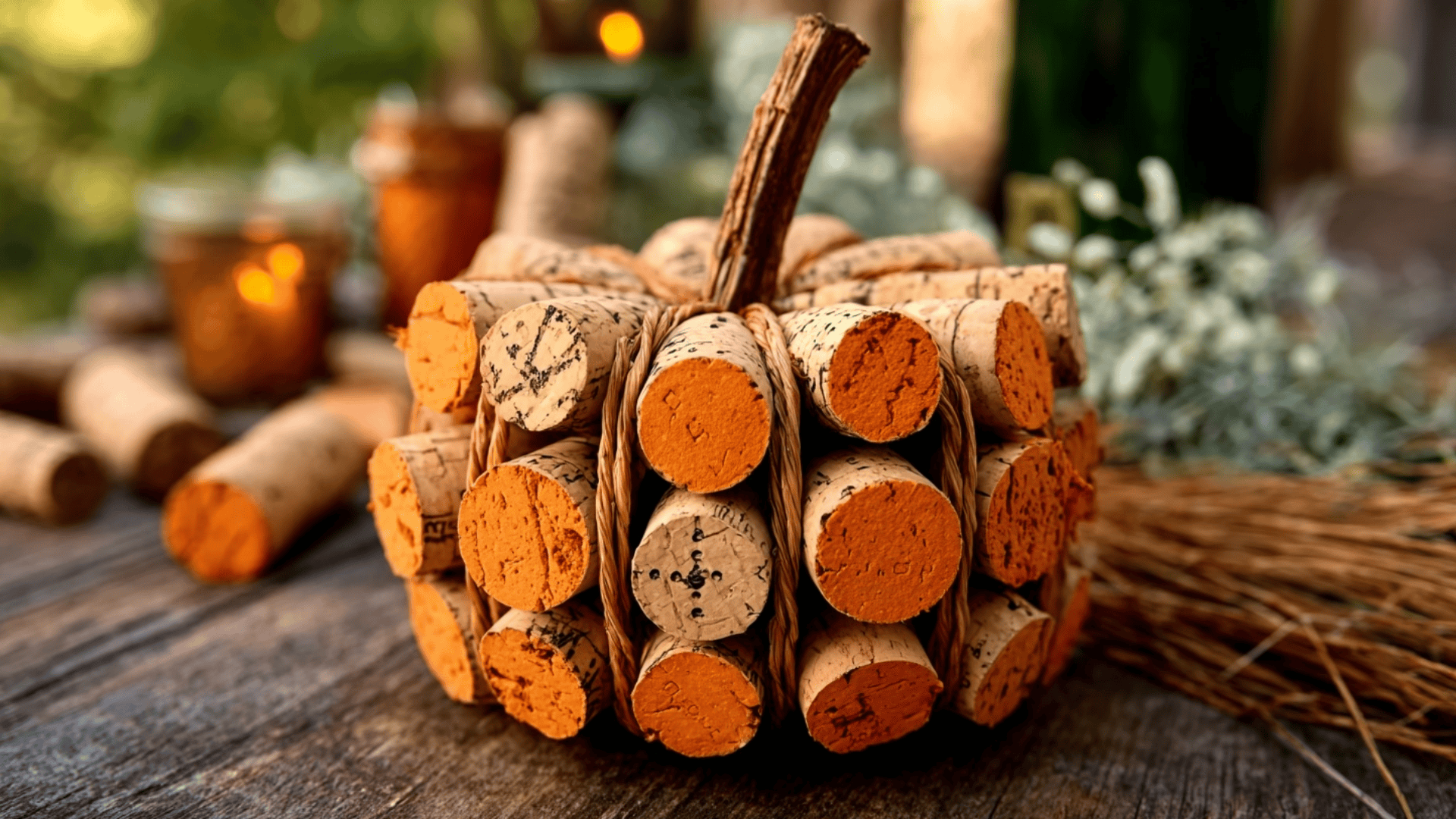 Wine Cork Pumpkins