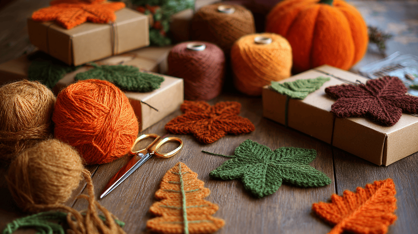 Yarn Wrapped Cardboard Shapes Fall Art Project For Kids