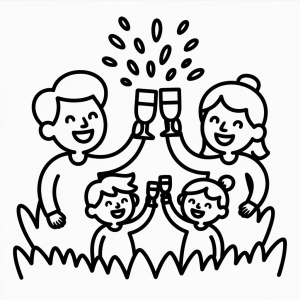 Multi-Generation Family Toast