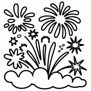 Sparkling Fireworks Display