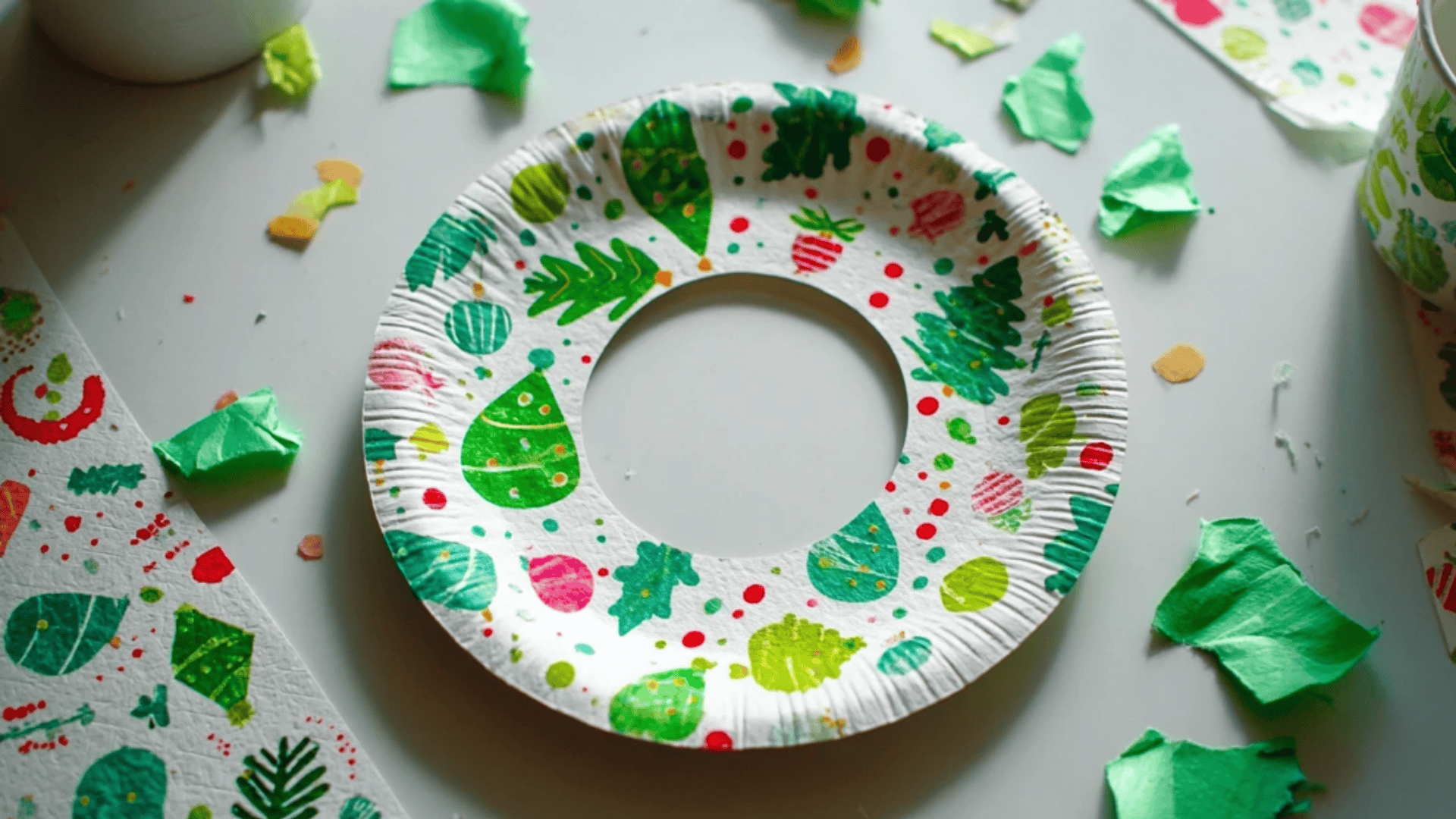 Sticker Wreath Craft