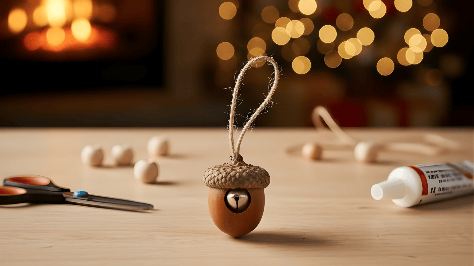 acorn bell ornament
