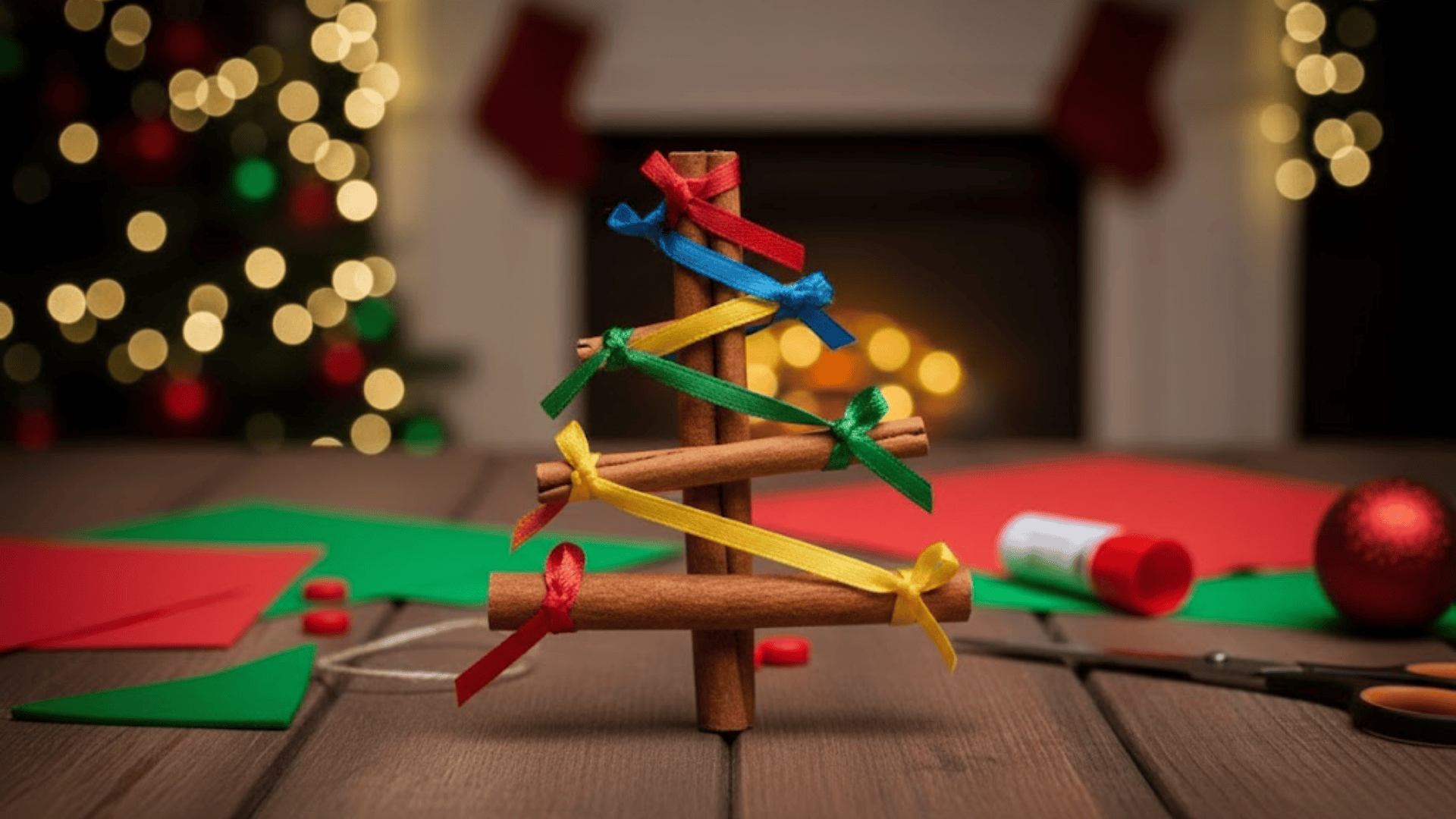 cinnamon stick tree ornament
