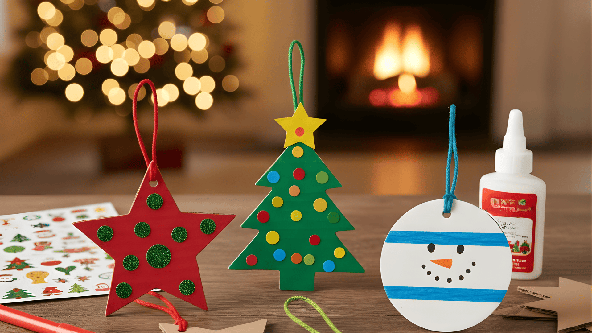 easy cardboard christmas ornaments