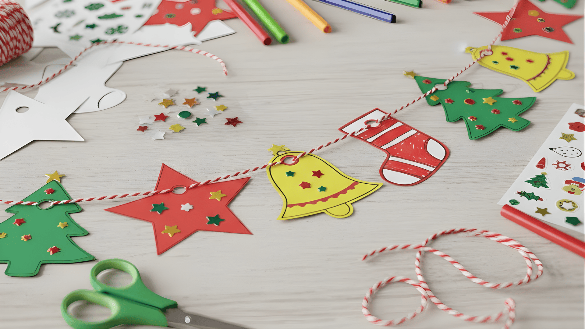 easy christmas garland shapes