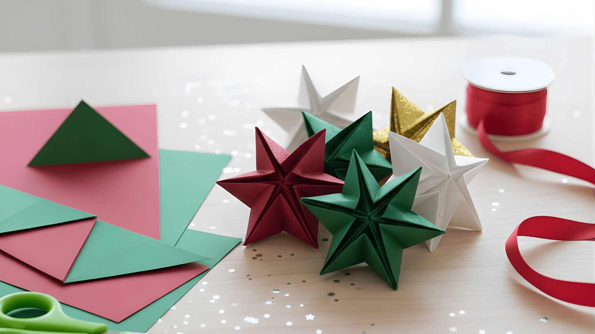 easy origami christmas stars