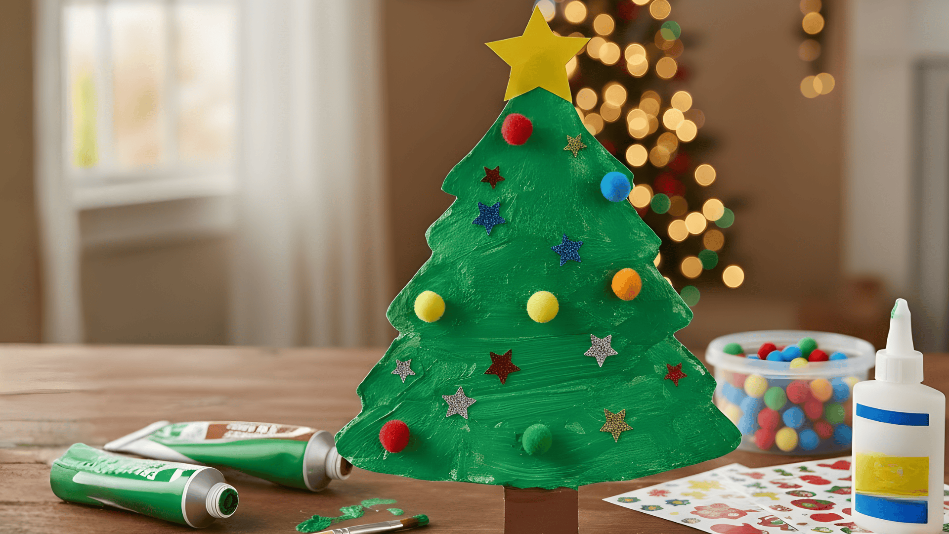 easy paper plate christmas tree