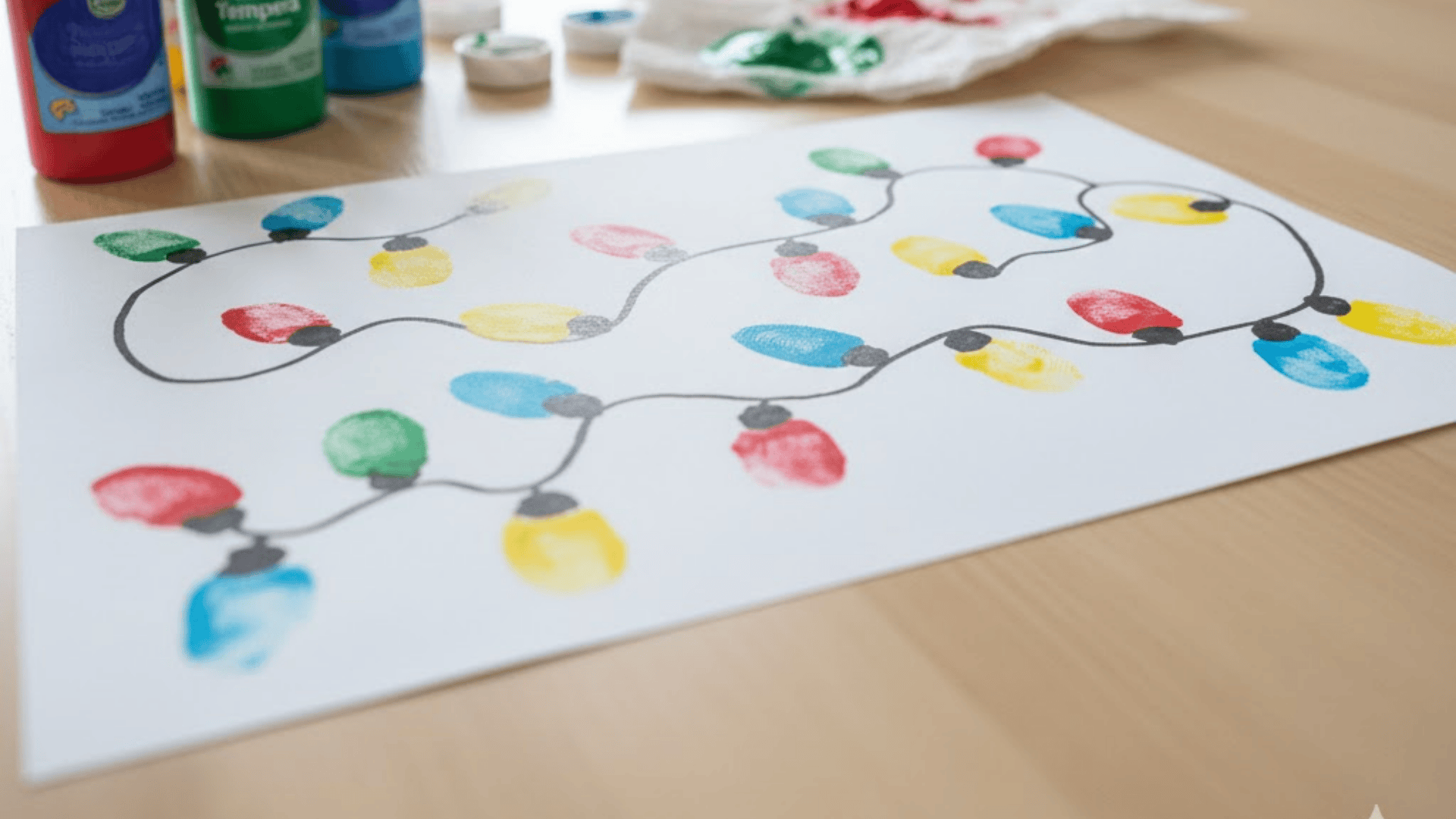 fingerprint christmas lights art