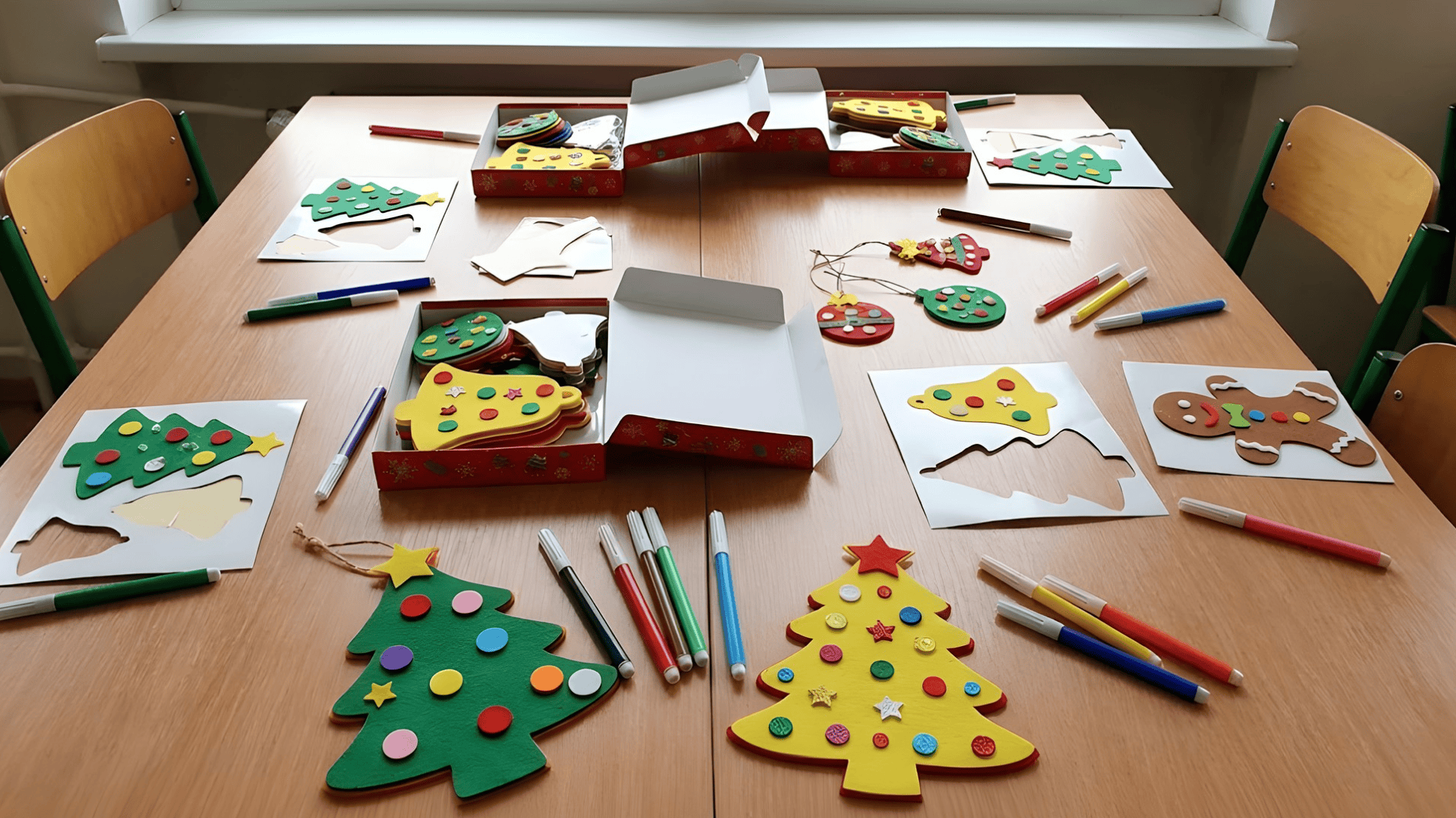 group foam or felt ornament kits