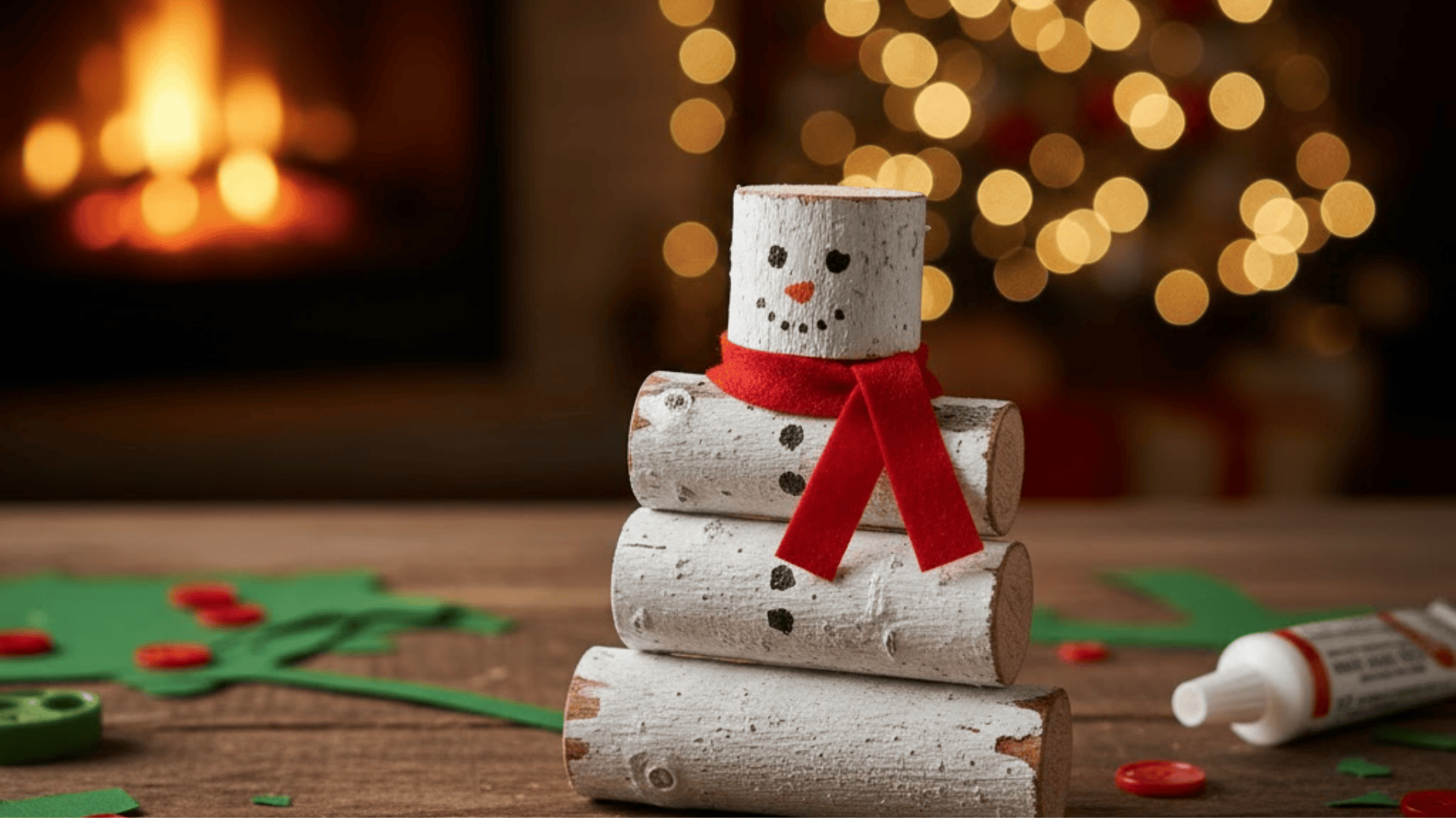 mini branch snowman ornament