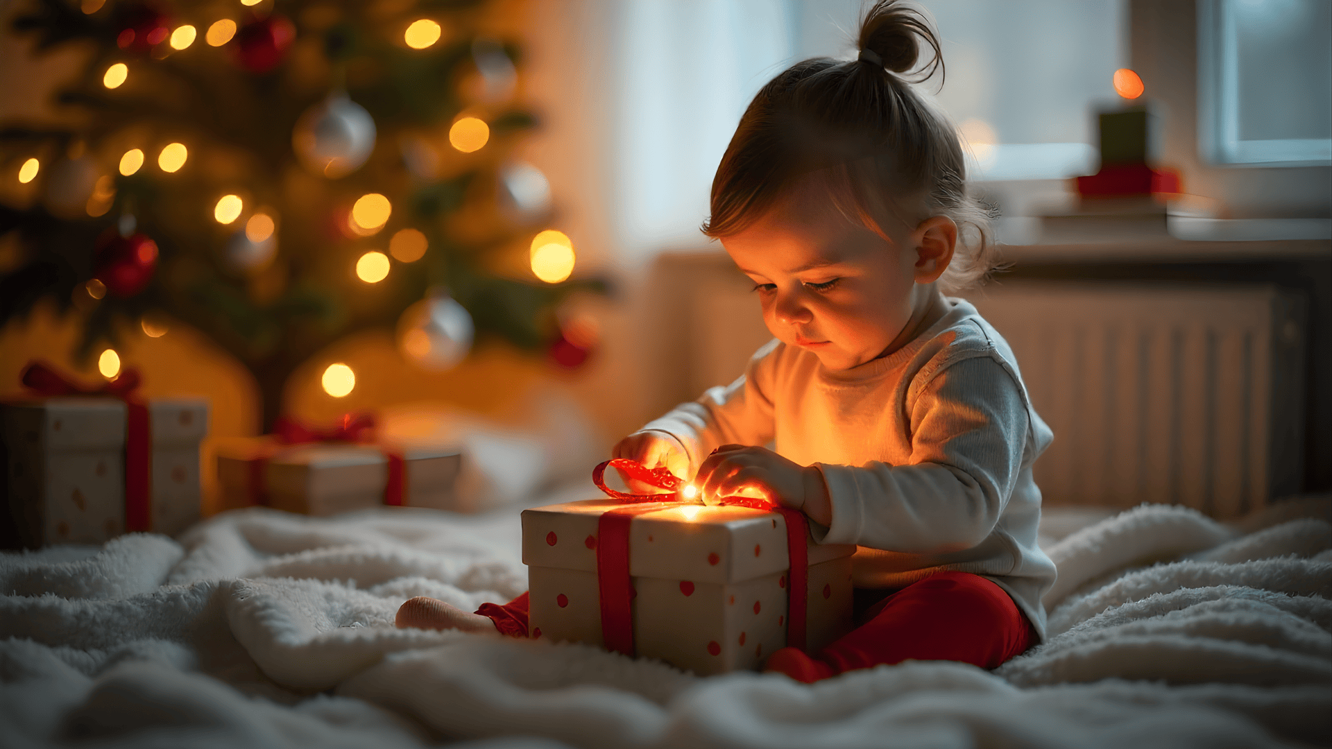 open one special christmas eve gift