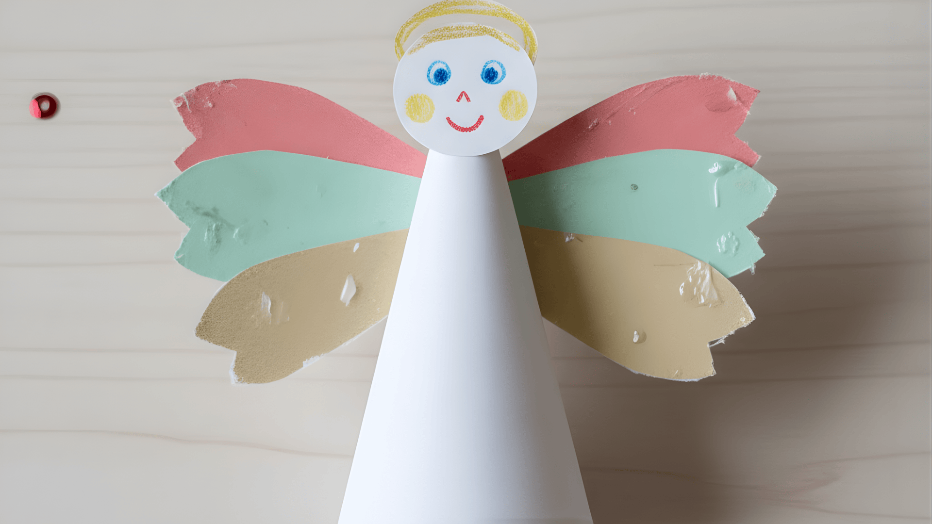 paper cone angel ornament