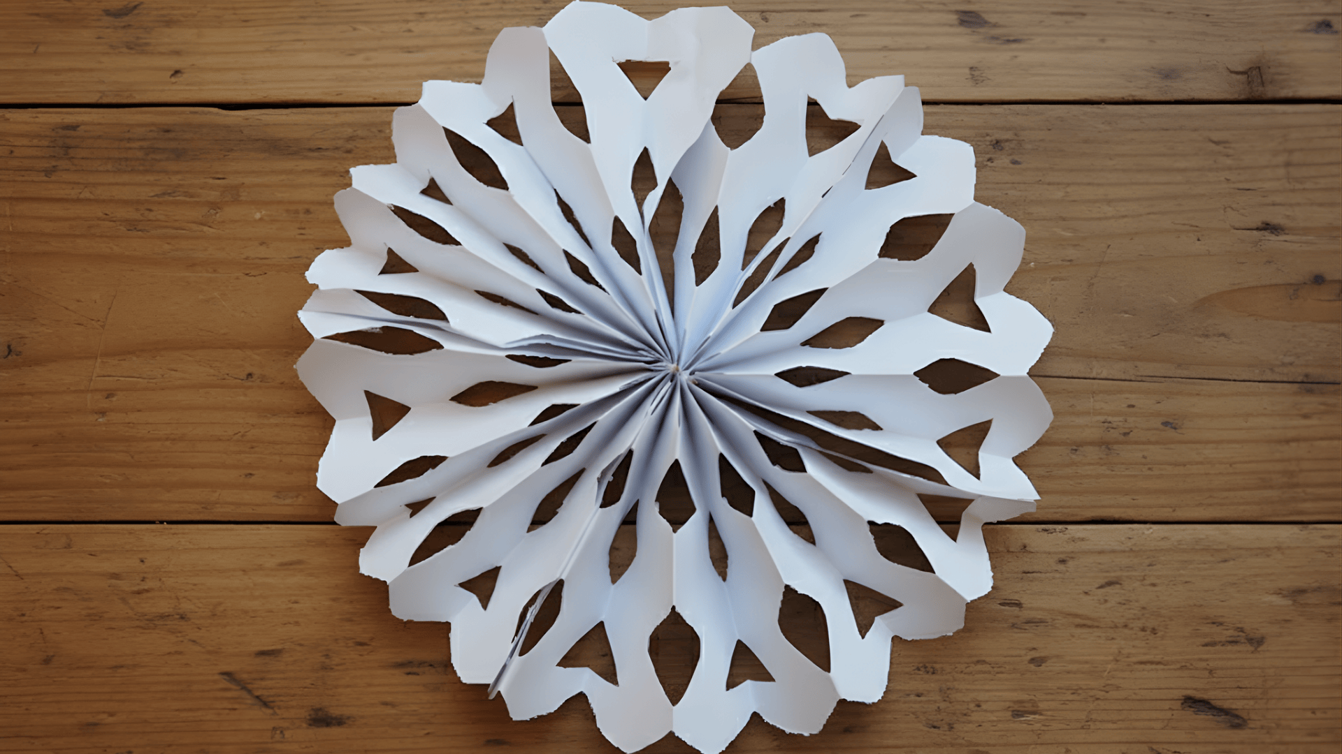 paper snowflake medallion ornament