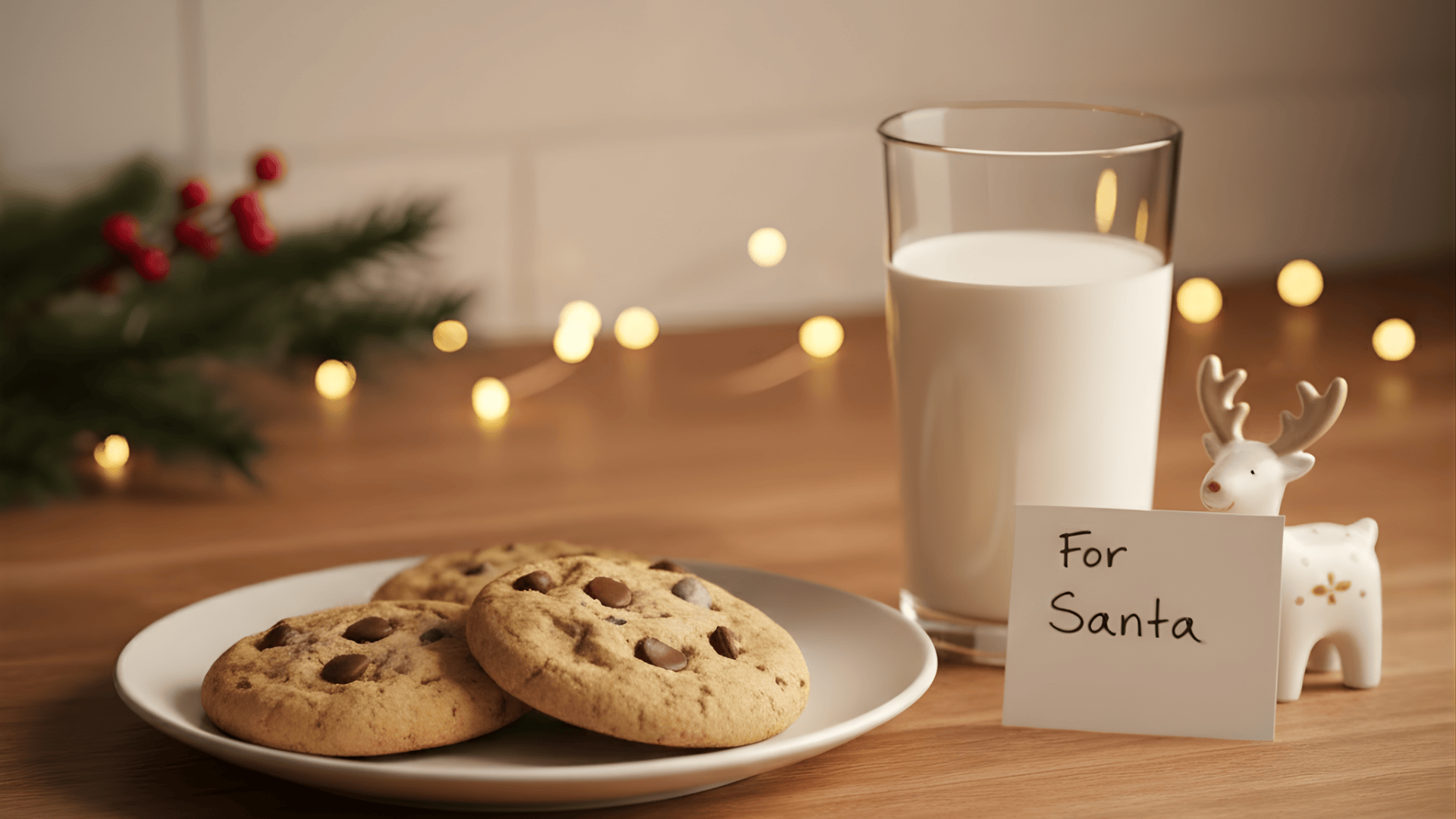 prepare cookies and milk for santa