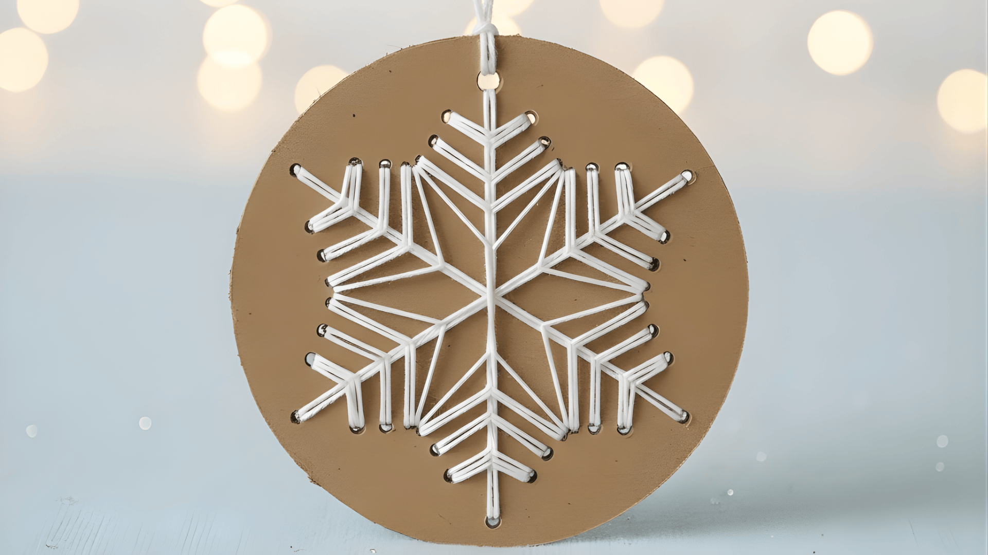 string art snowflake ornament