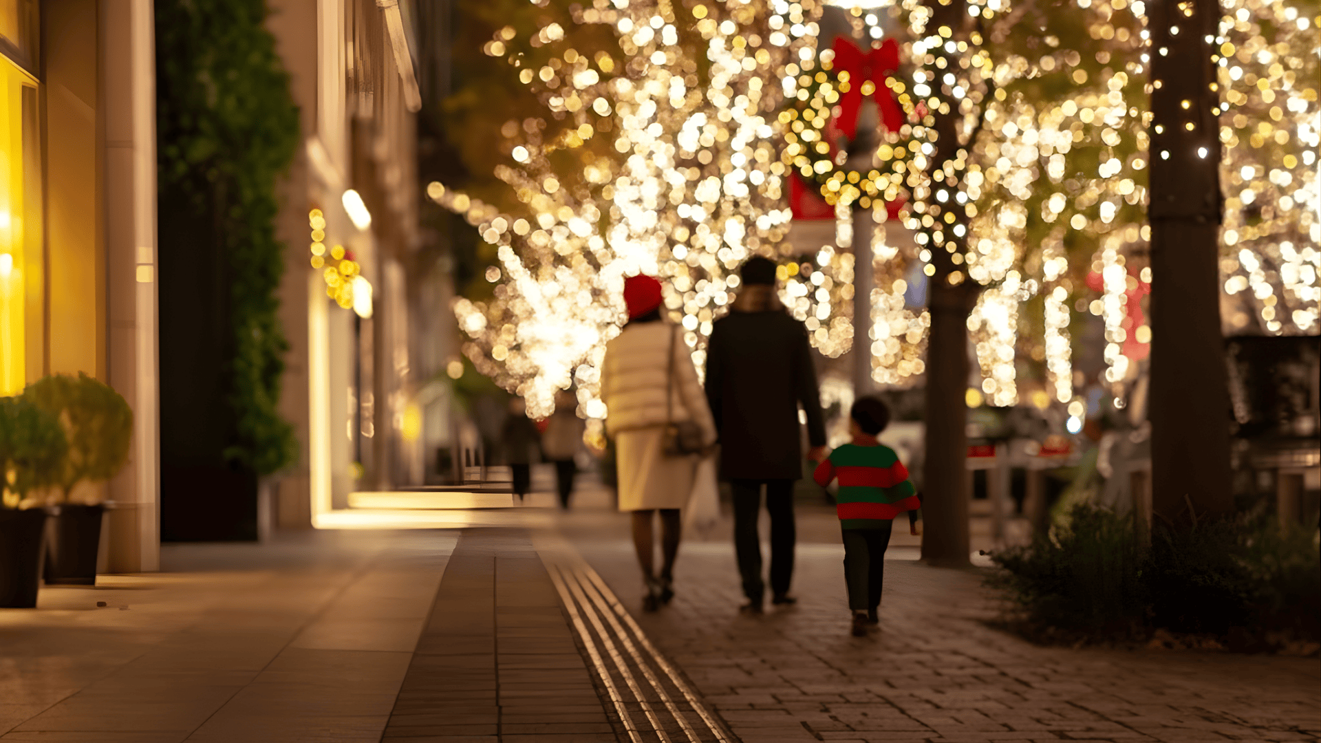 take a christmas lights drive or neighborhood walk