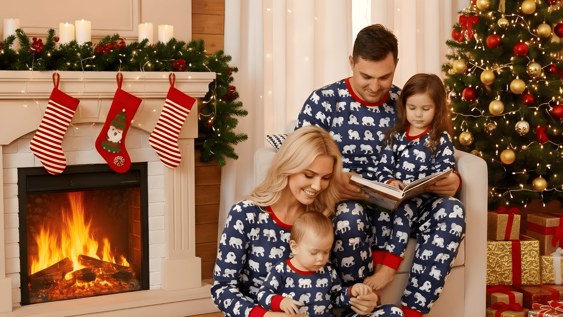wear matching christmas pajamas
