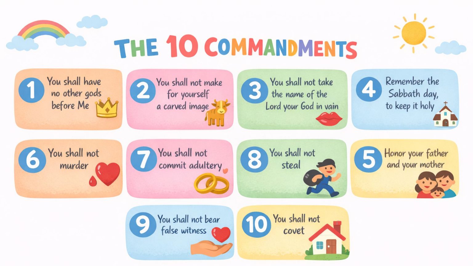 The 10 Commandments for Kids Made Easy and Understandable - Richmond Mom