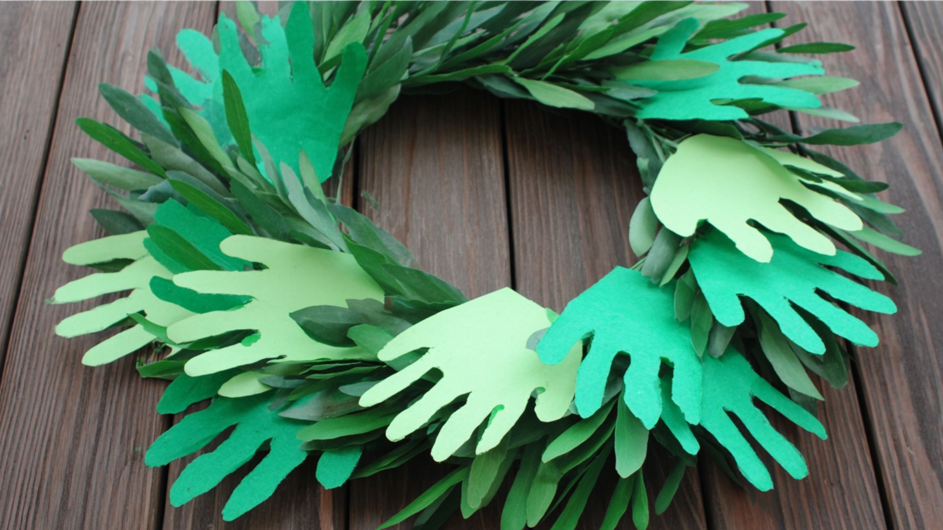 Handprint Wreath