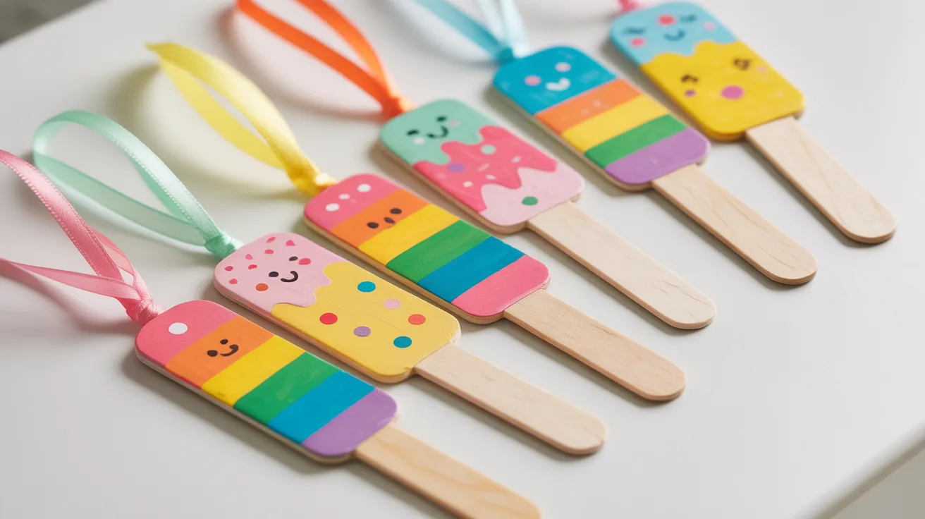 Ice Cream Stick Bookmarks