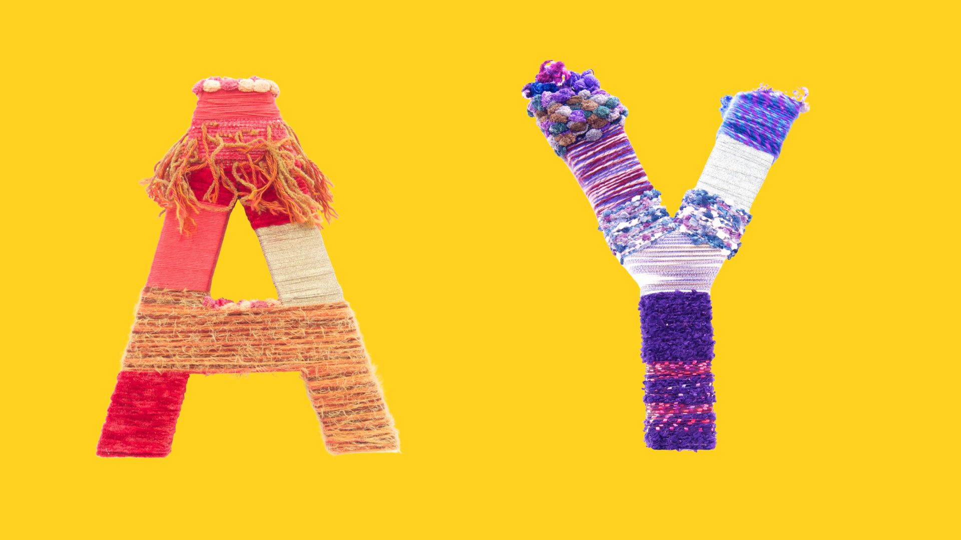 Yarn Wrapped Letters